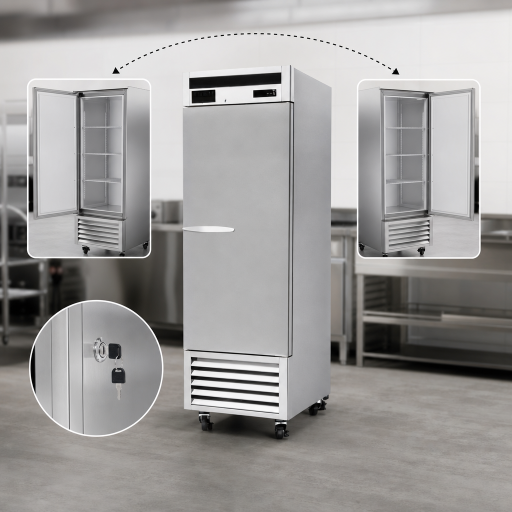Field-Reversible Locking Door