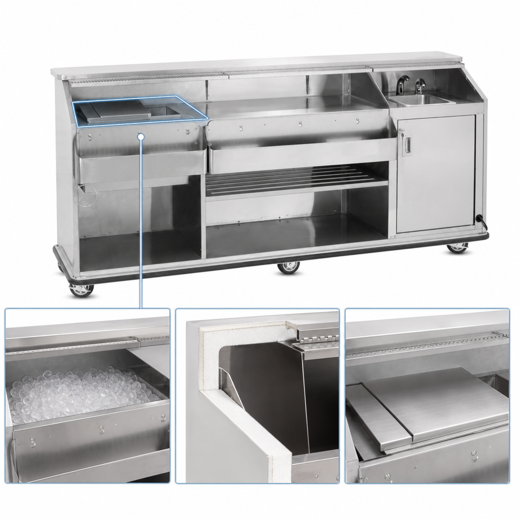 60 lb Insulated Ice Bin