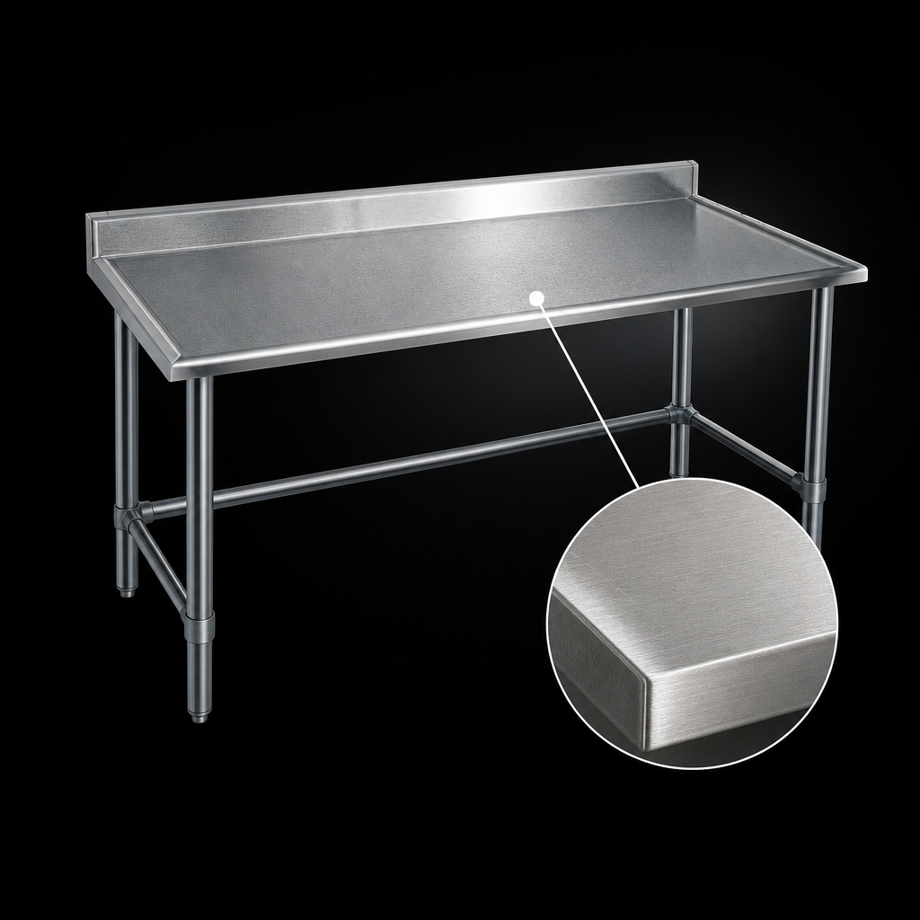 14-Gauge Stainless Steel Top