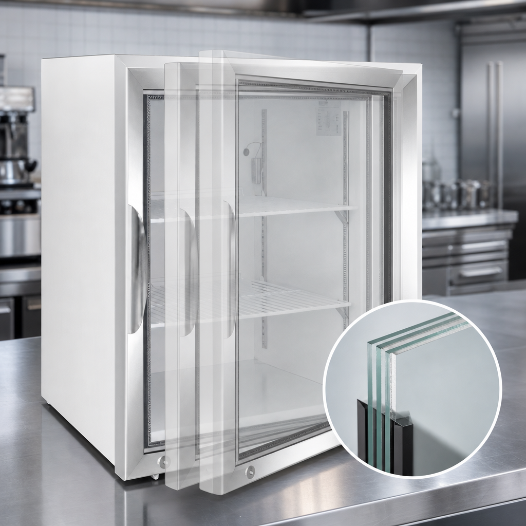 Triple-Pane Self-Closing Glass Door