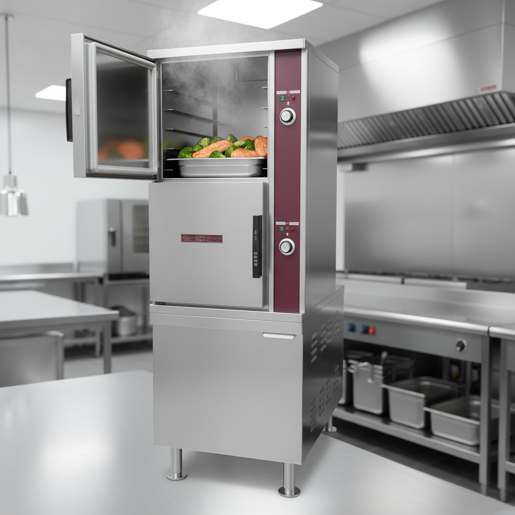 Experience the gentle, even cooking power of pressureless convection steam, ensuring perfectly prepared food in this two-compartment steamer.