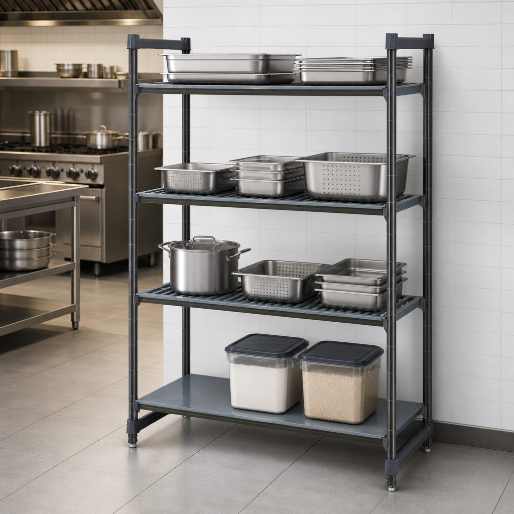 3 Vented + 1 Solid Shelf Configuration