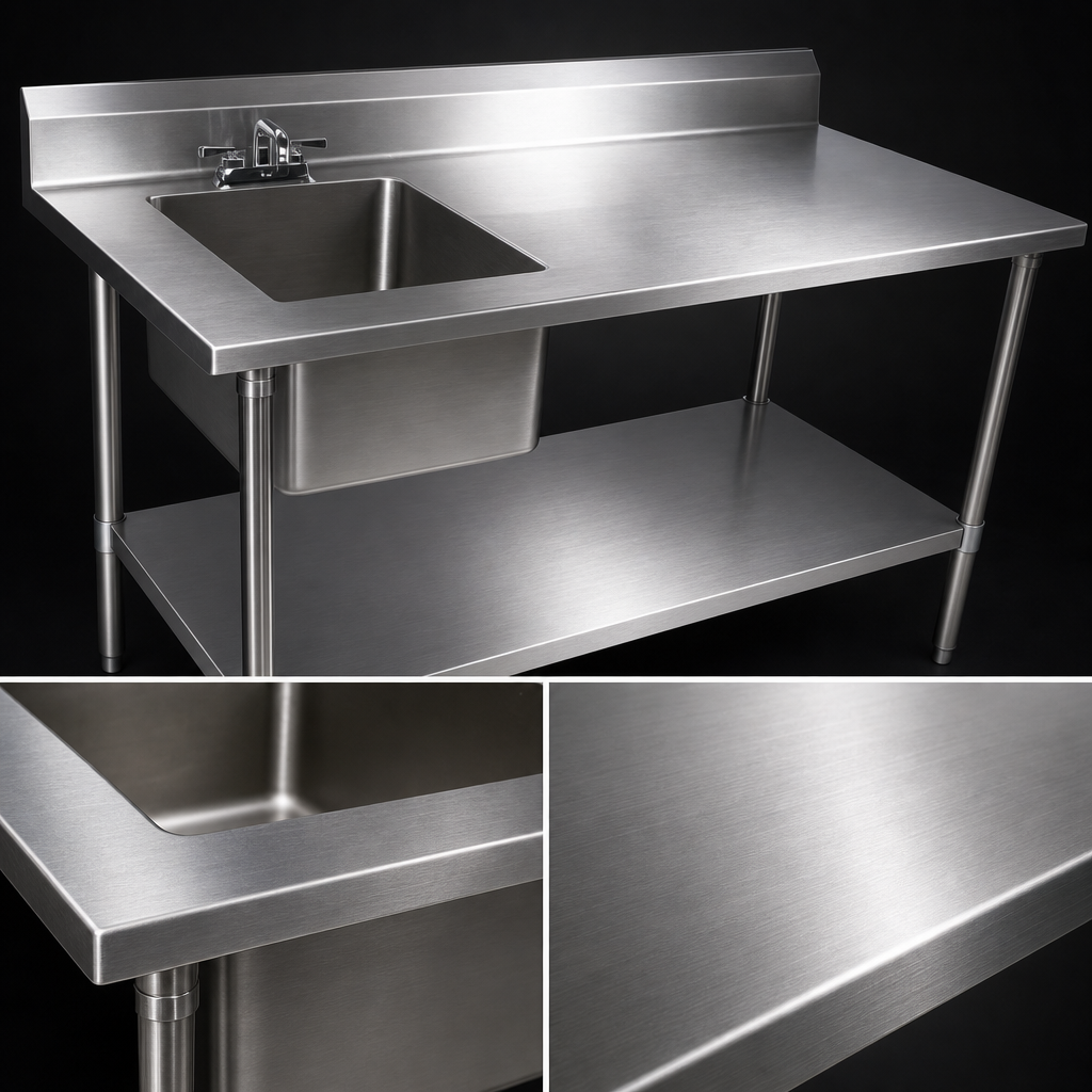 16-Gauge Stainless Steel Top