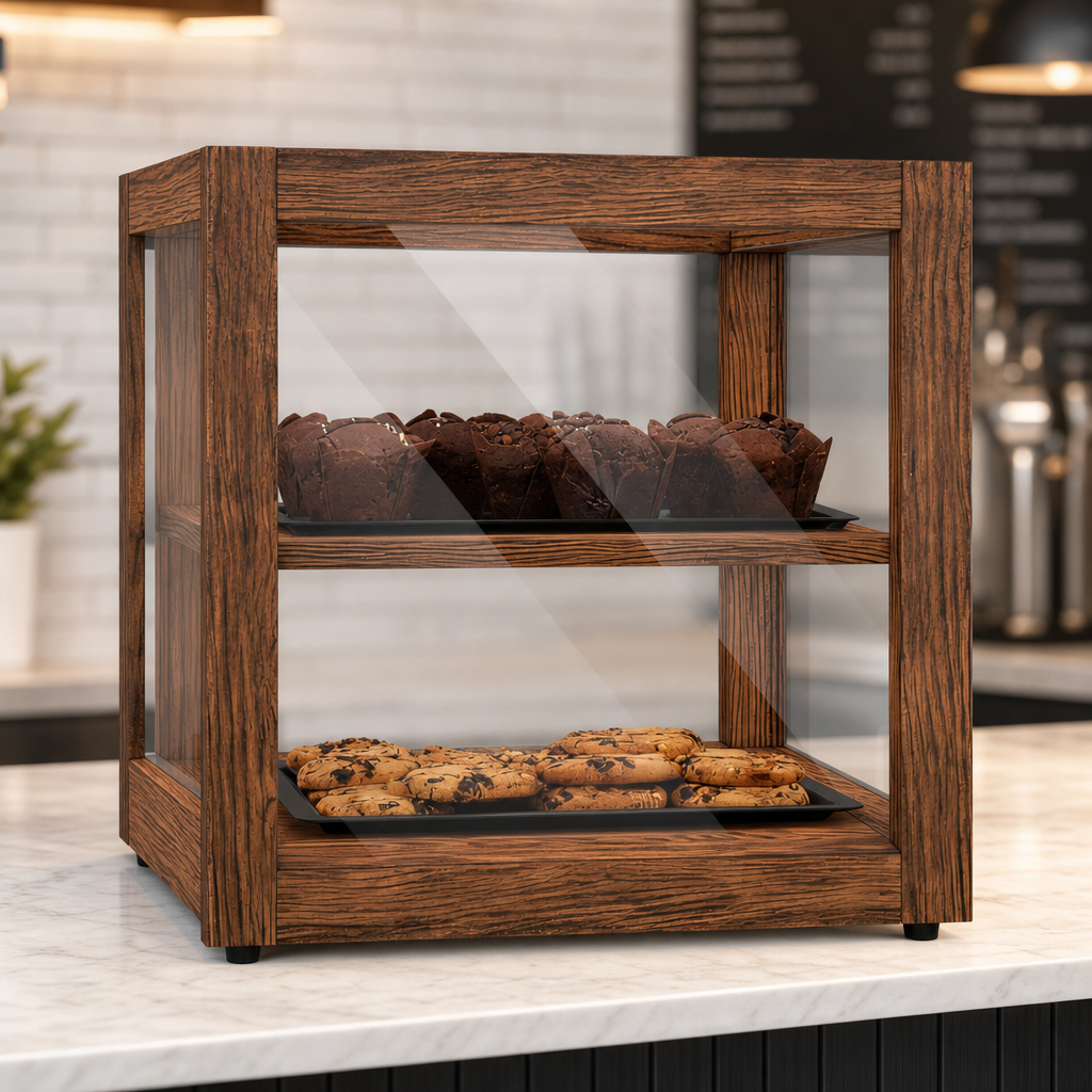 Two Tempered-Glass Shelves