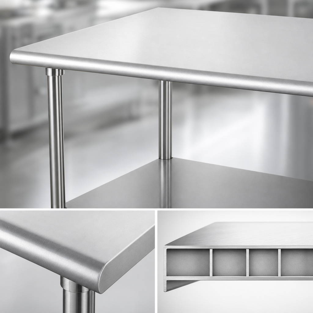 Reinforced Stainless Steel Top