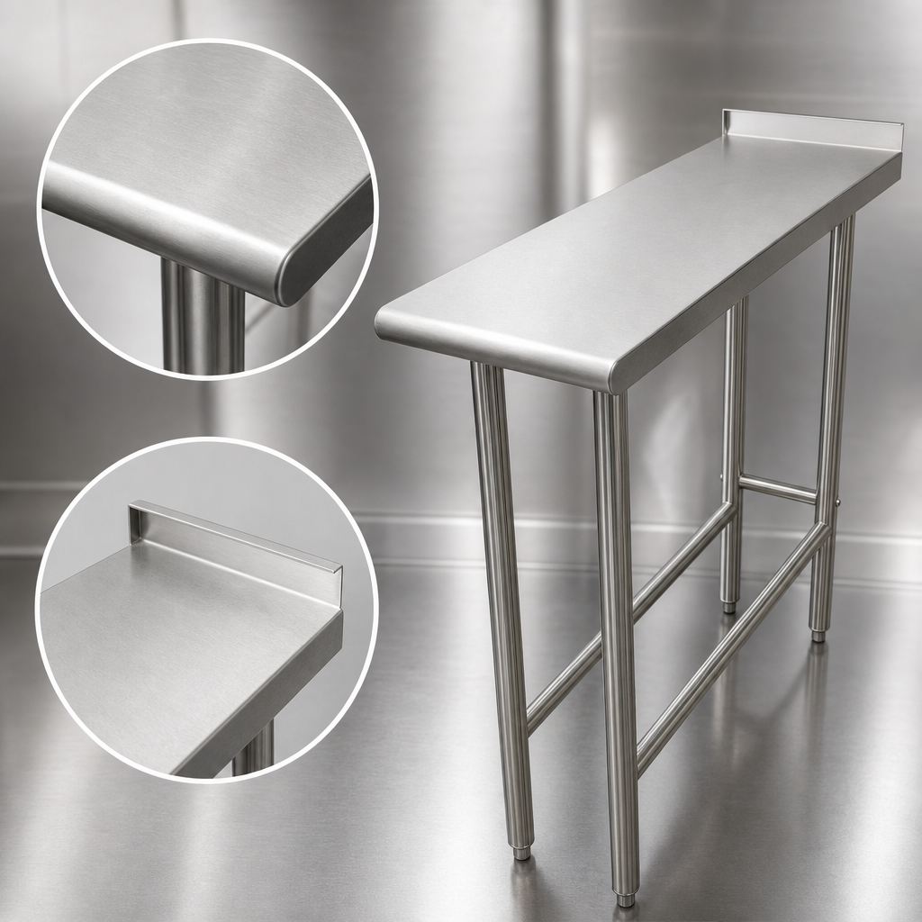16-Gauge 304 Stainless Steel Top