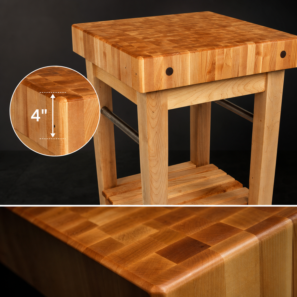 4-Inch Thick End Grain Top