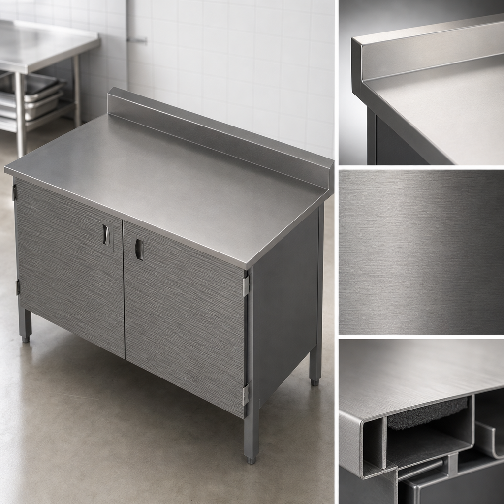 16-Gauge Stainless Steel Top