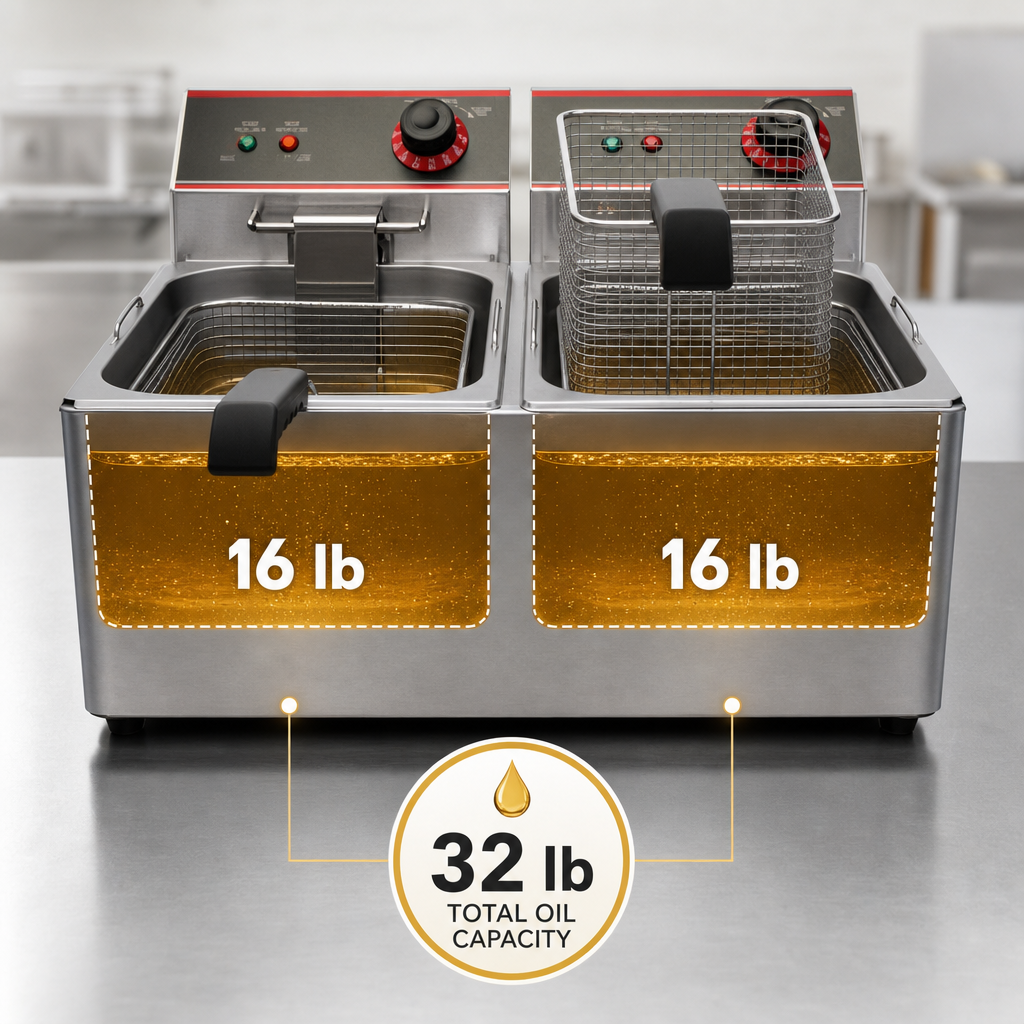 32 lb Total Oil Capacity