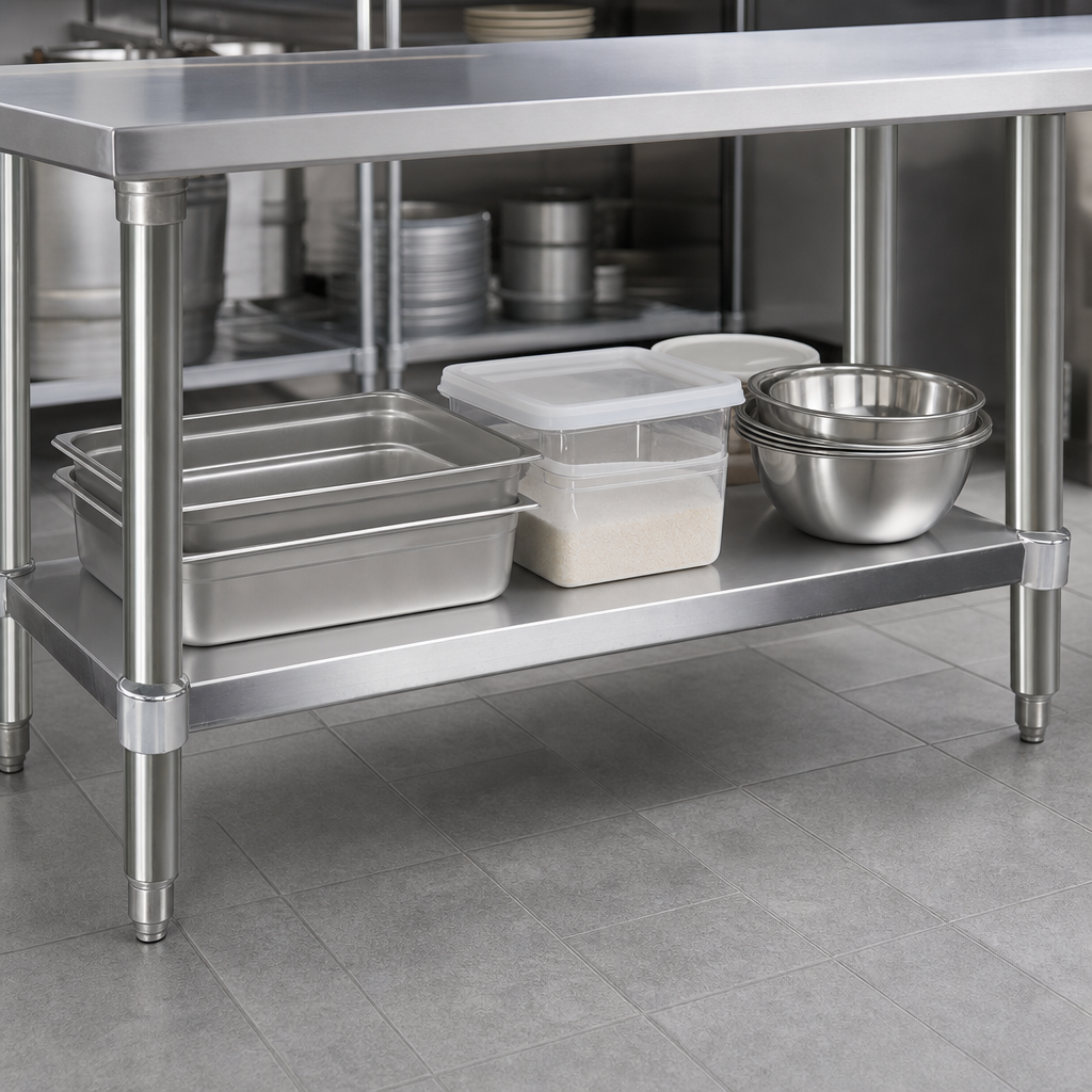 Work Table Undershelf Design