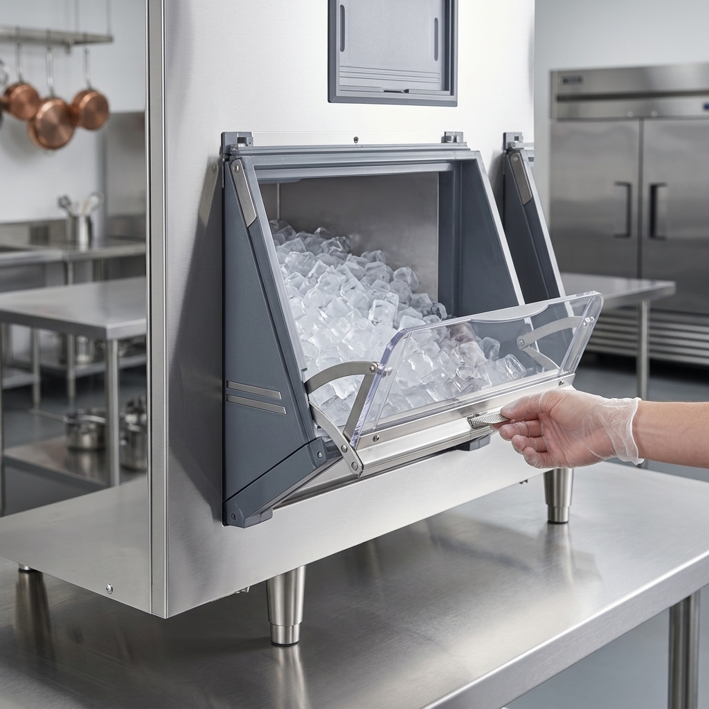 Effortlessly control ice flow and enhance hygiene with the innovative SmartGATE Ice Shield, providing safe and easy access.