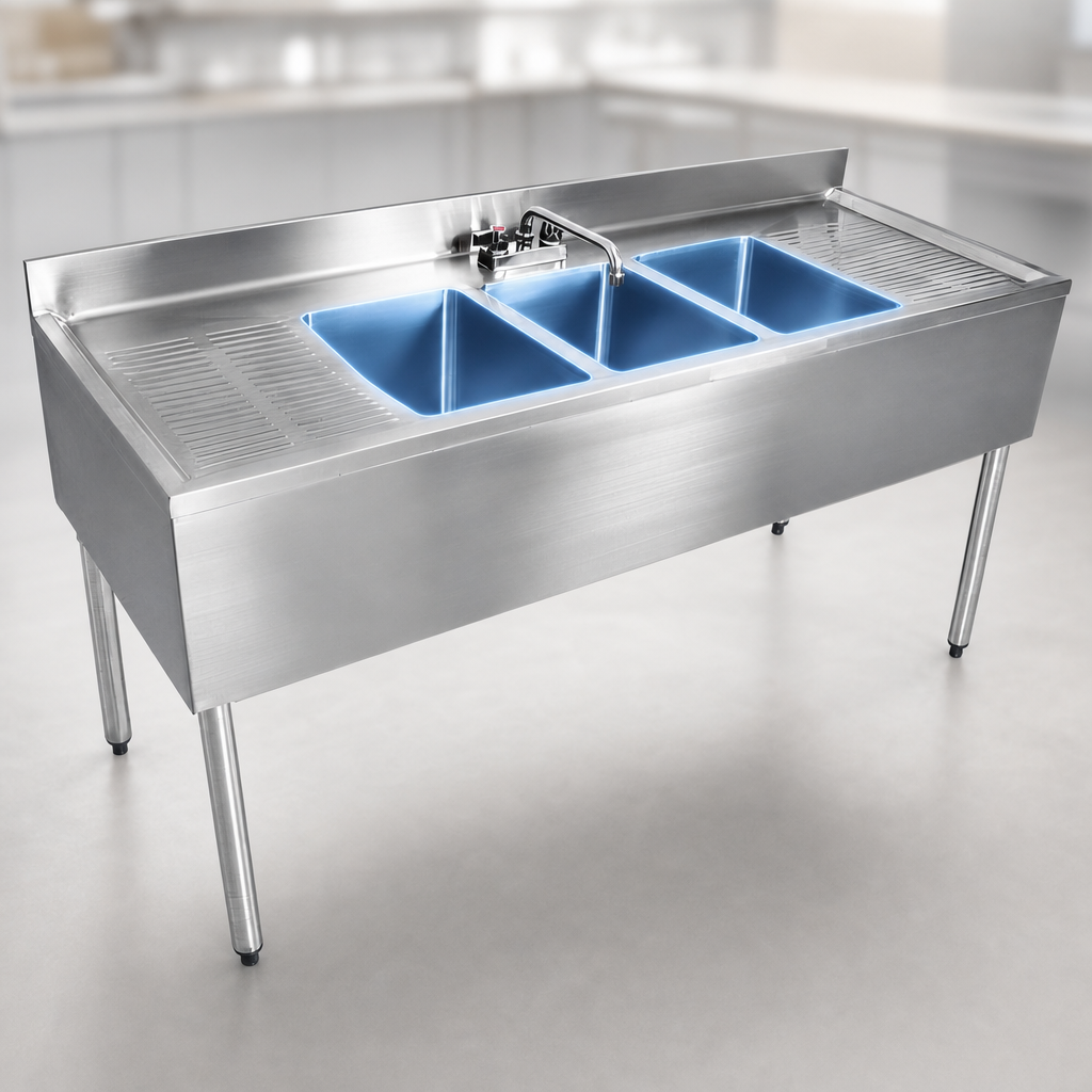 Three-Compartment Sink Layout