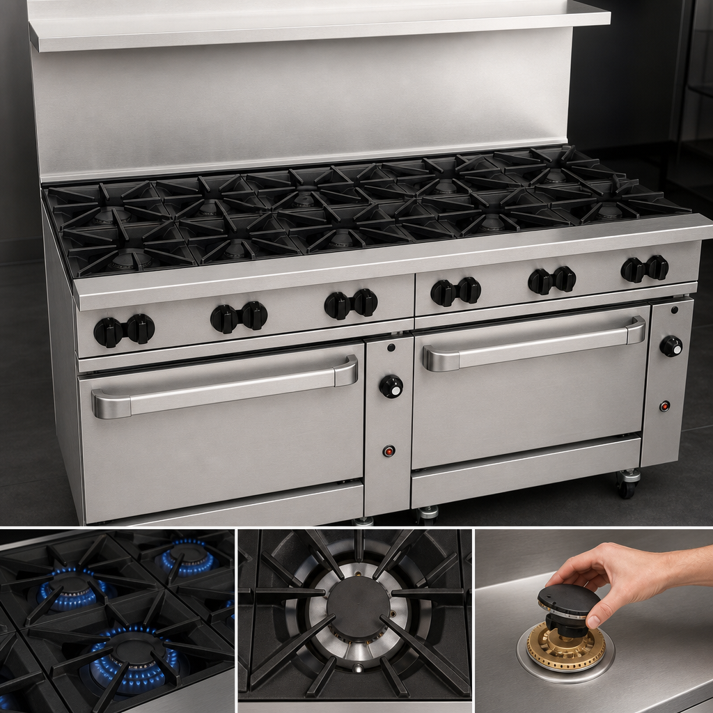 12 Open Burners