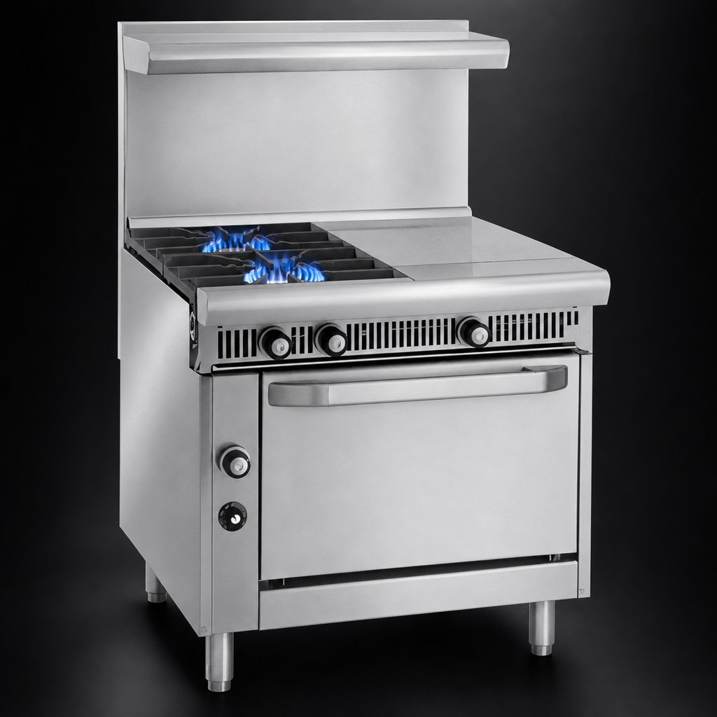 Two Open Burners