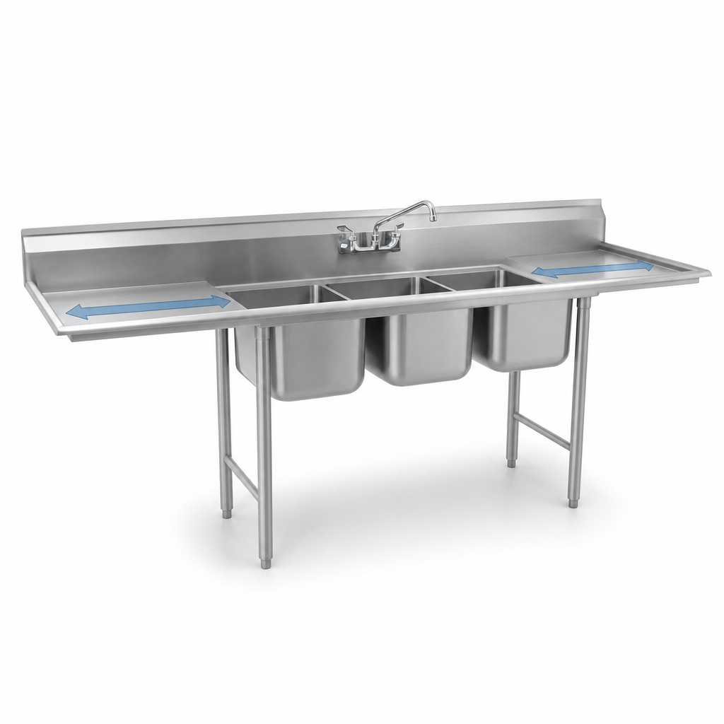 Double 18-Inch Drainboards
