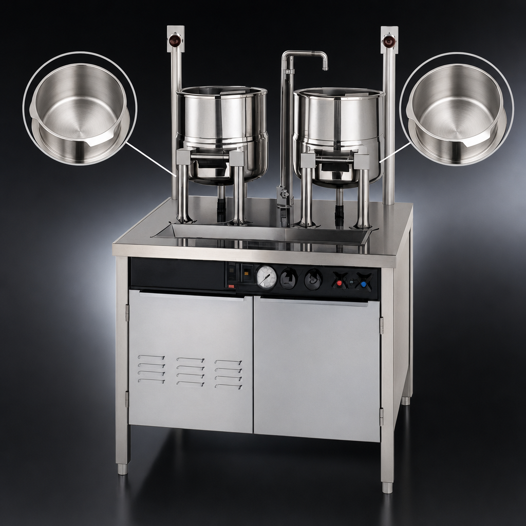 Two 20-Quart Kettles