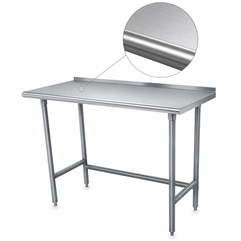 16-Gauge 304 Stainless Steel Top