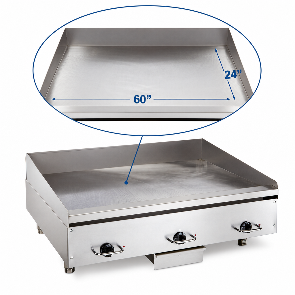 60 x 24-Inch Cooking Surface
