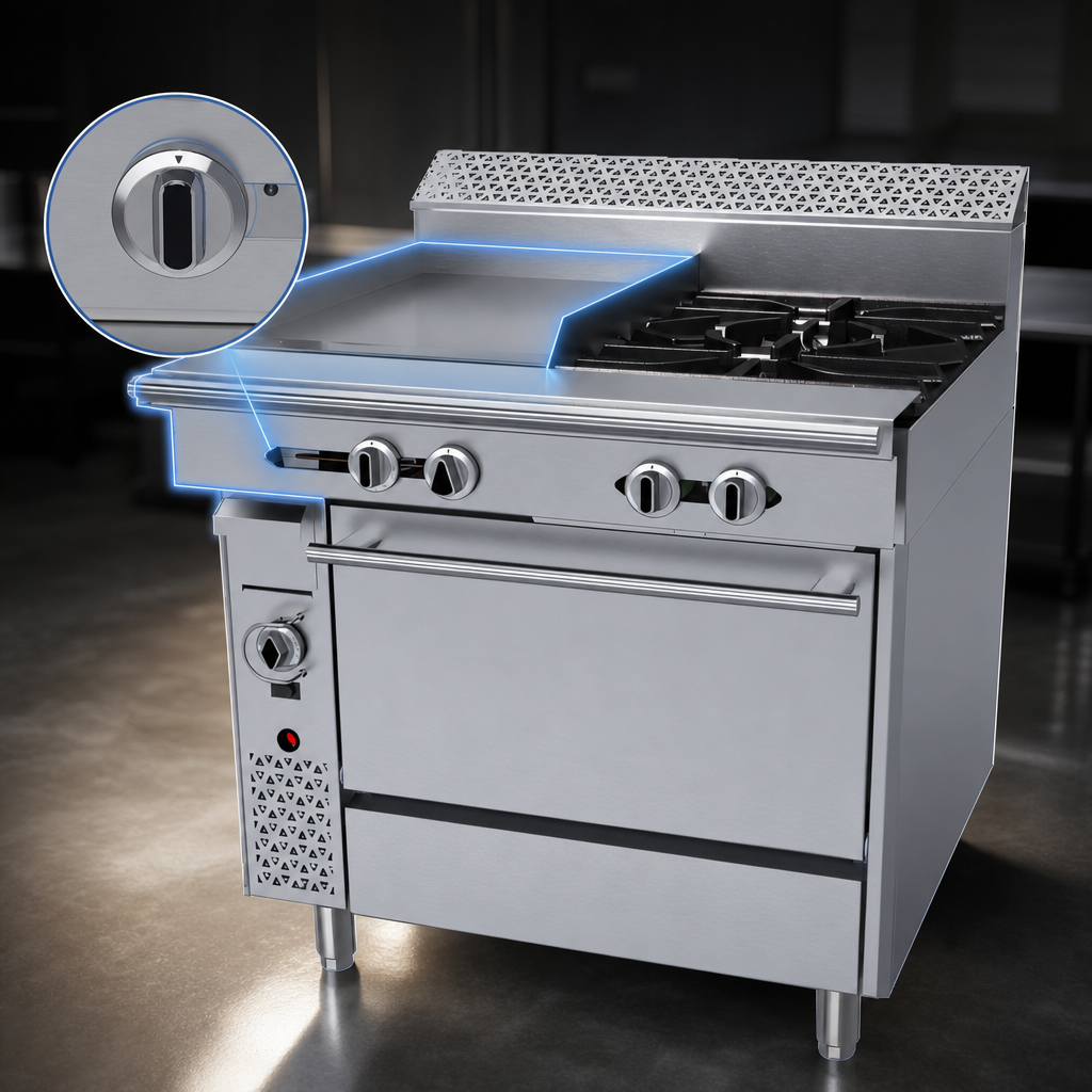 Left 18-Inch Thermostatic Griddle