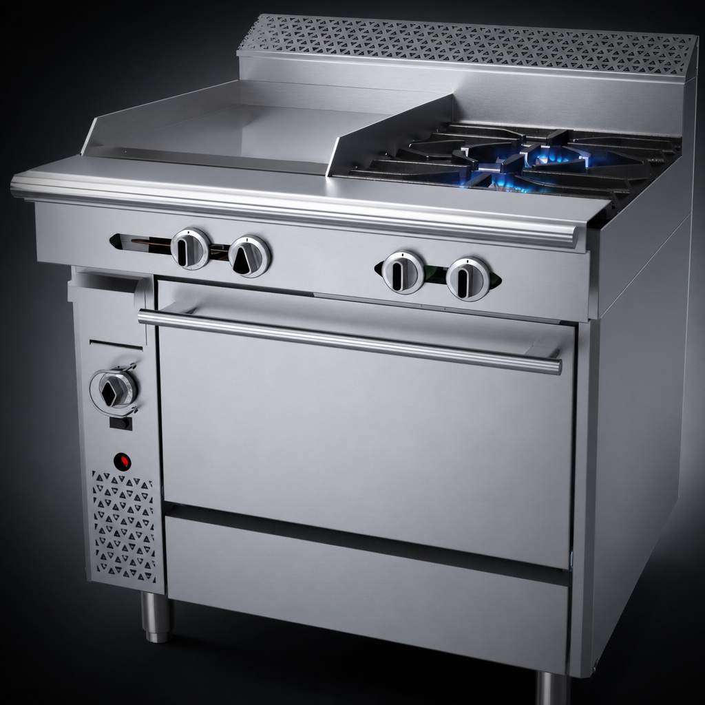 Right-Side Open Burners