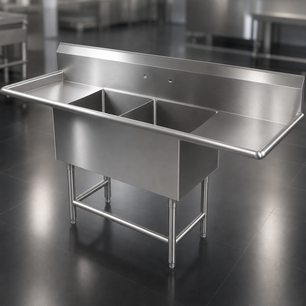 14-Gauge Type 300 Stainless Steel Construction