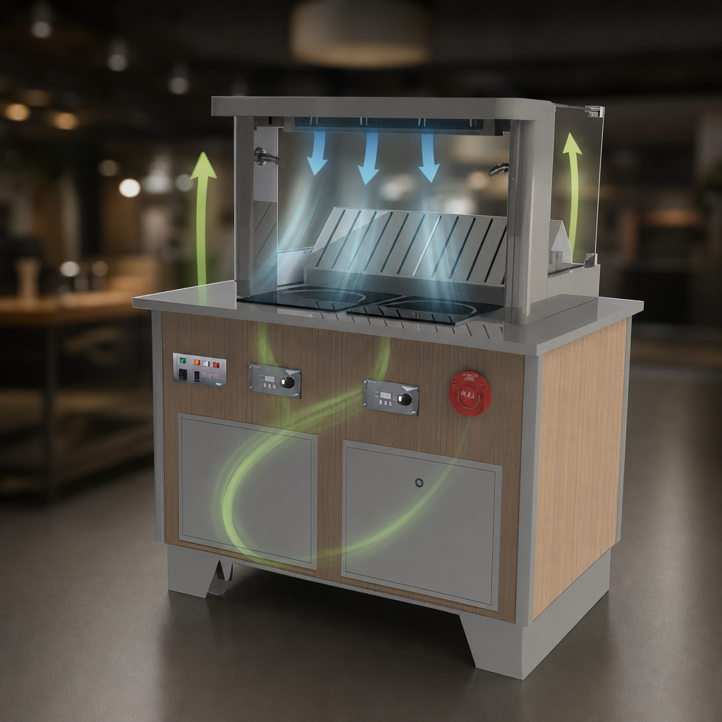 Recirculating Downdraft Ventilation