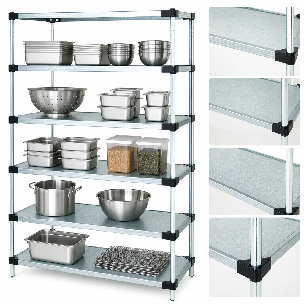 Five Solid Shelves