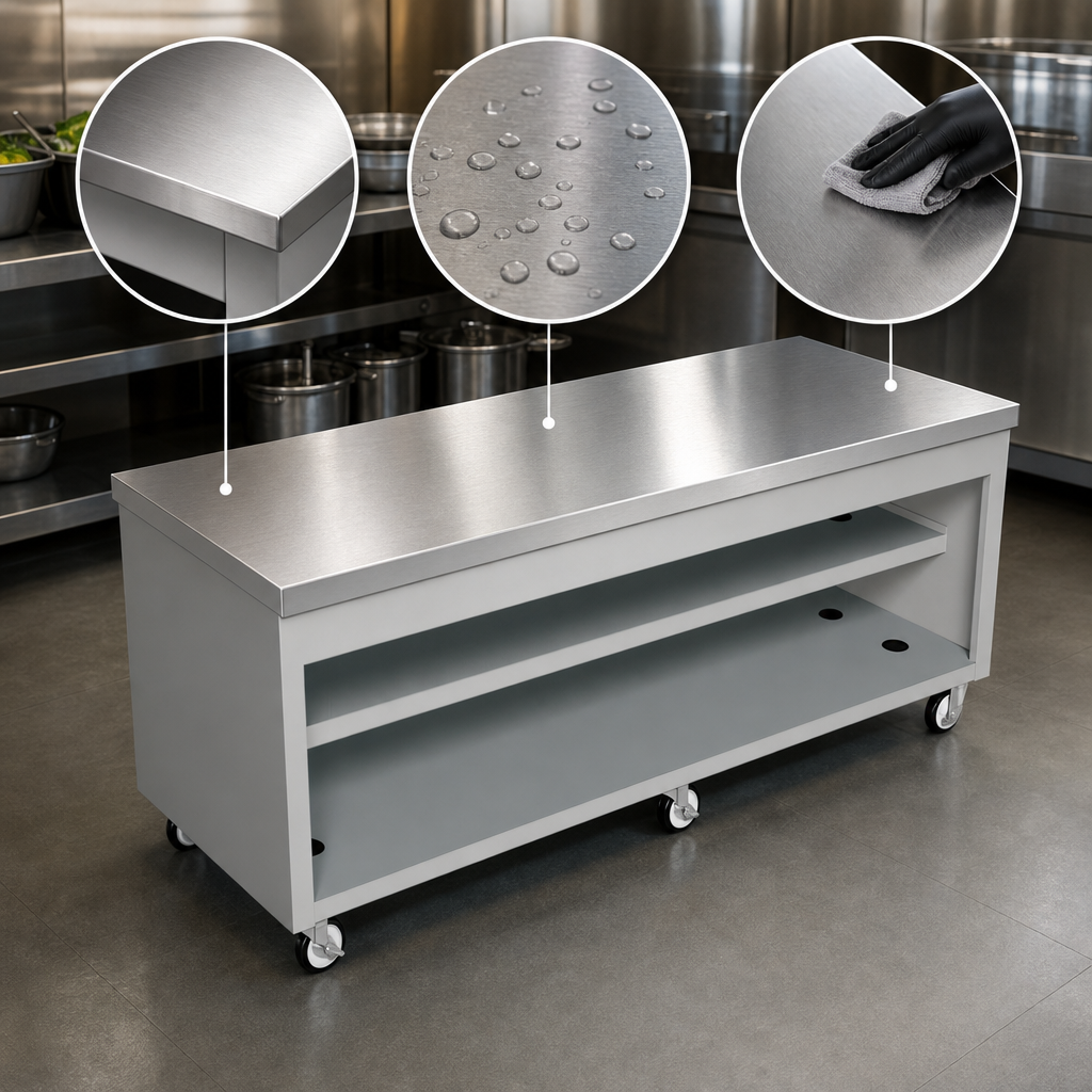 Heavy-Duty Stainless Steel Top