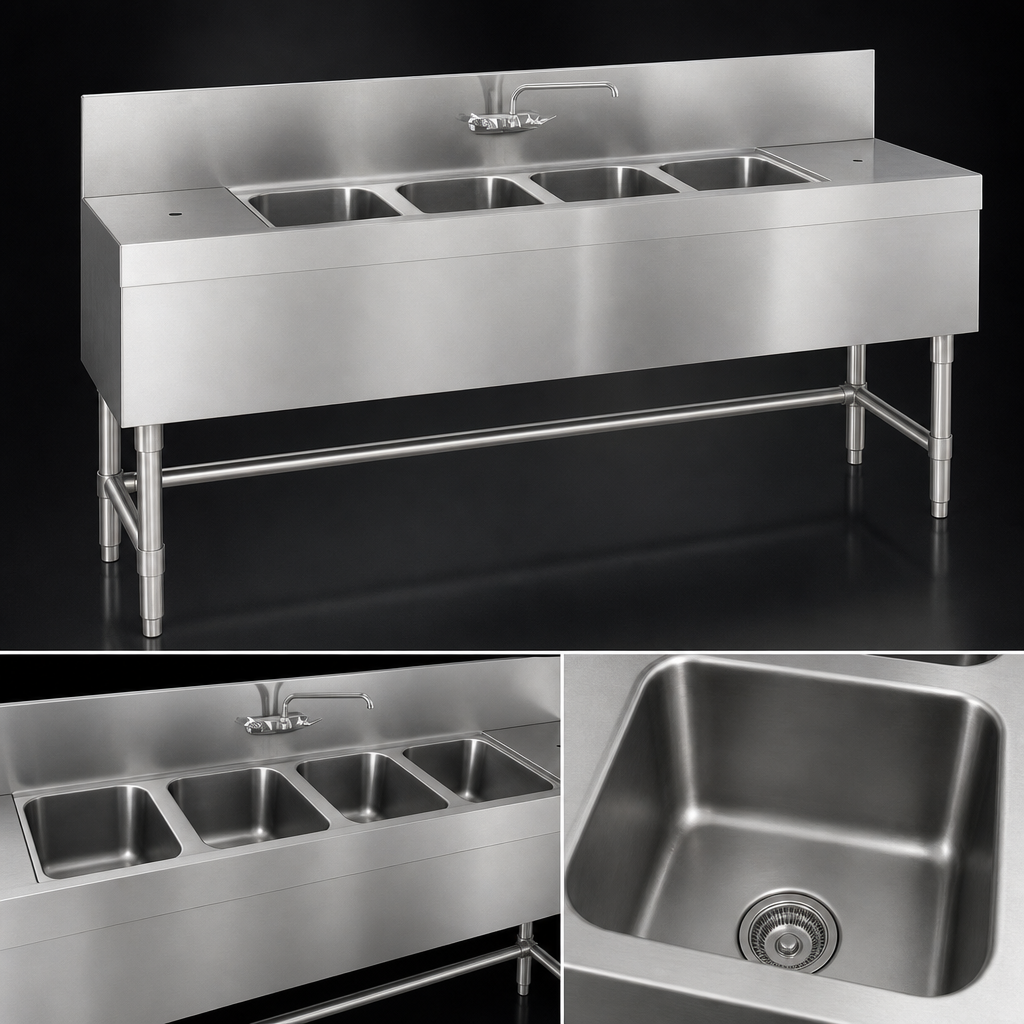 Four Sink Compartments