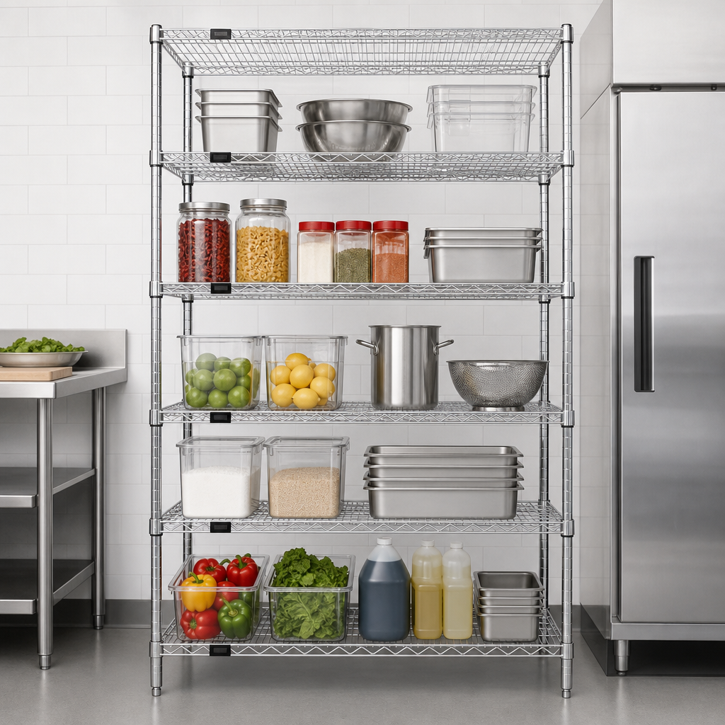 Five Wire Shelves