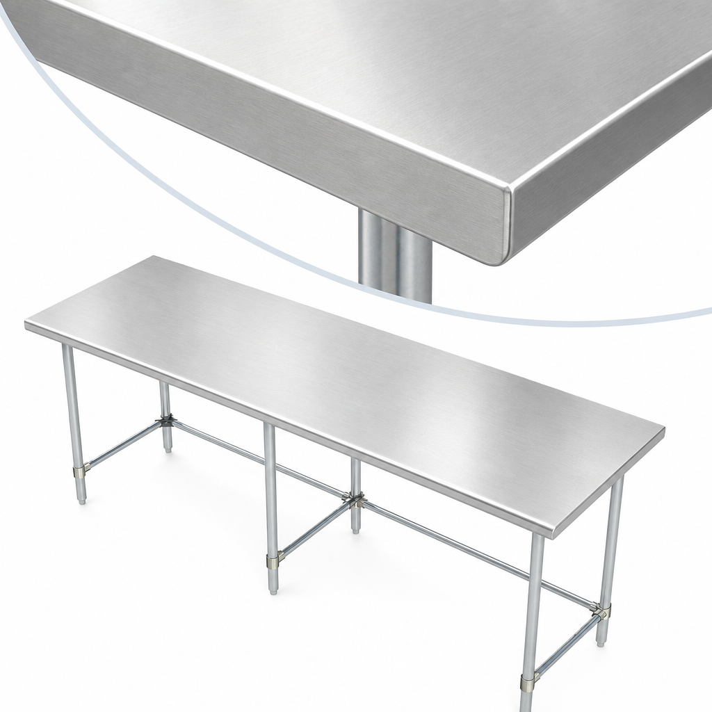 Reinforced Stainless Steel Top