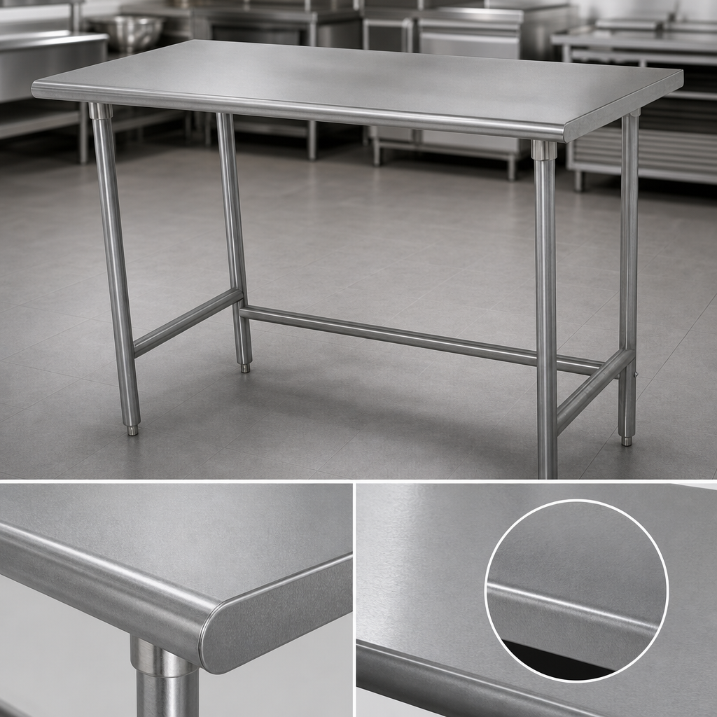 16-Gauge Stainless Steel Top