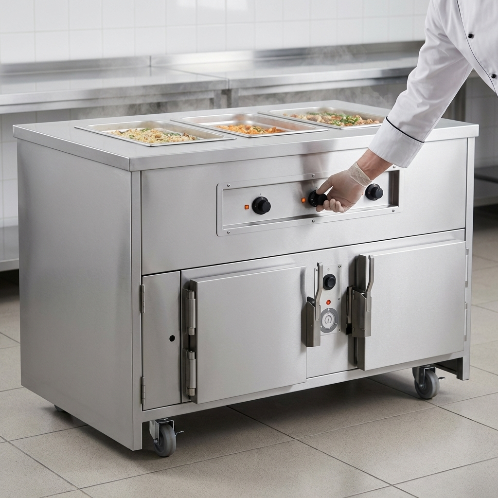 Precisely manage different food temperatures simultaneously with individual controls on each hot food well.