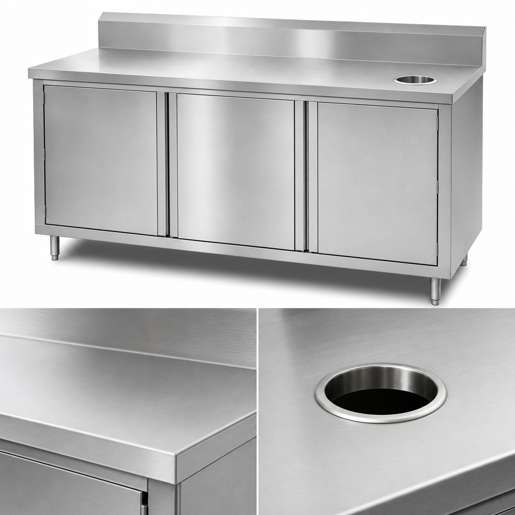 14-Gauge Type 300 Stainless Steel Top