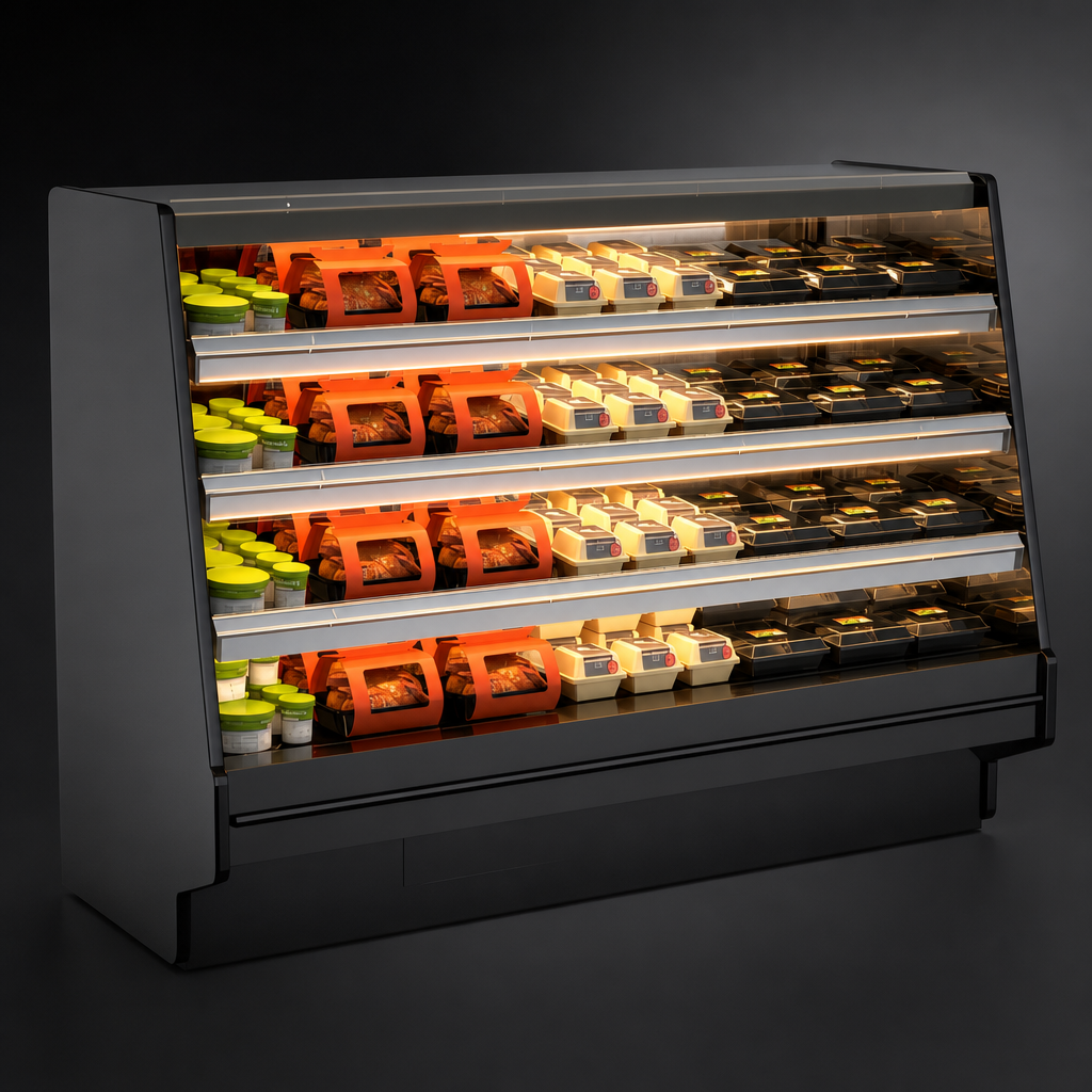 Three Solid Heated Shelves