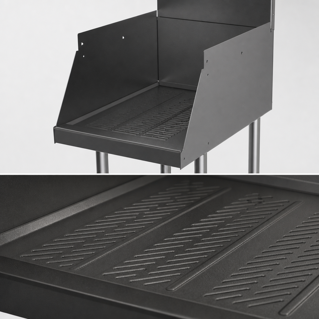 Embossed Stainless Steel Drainboard Top