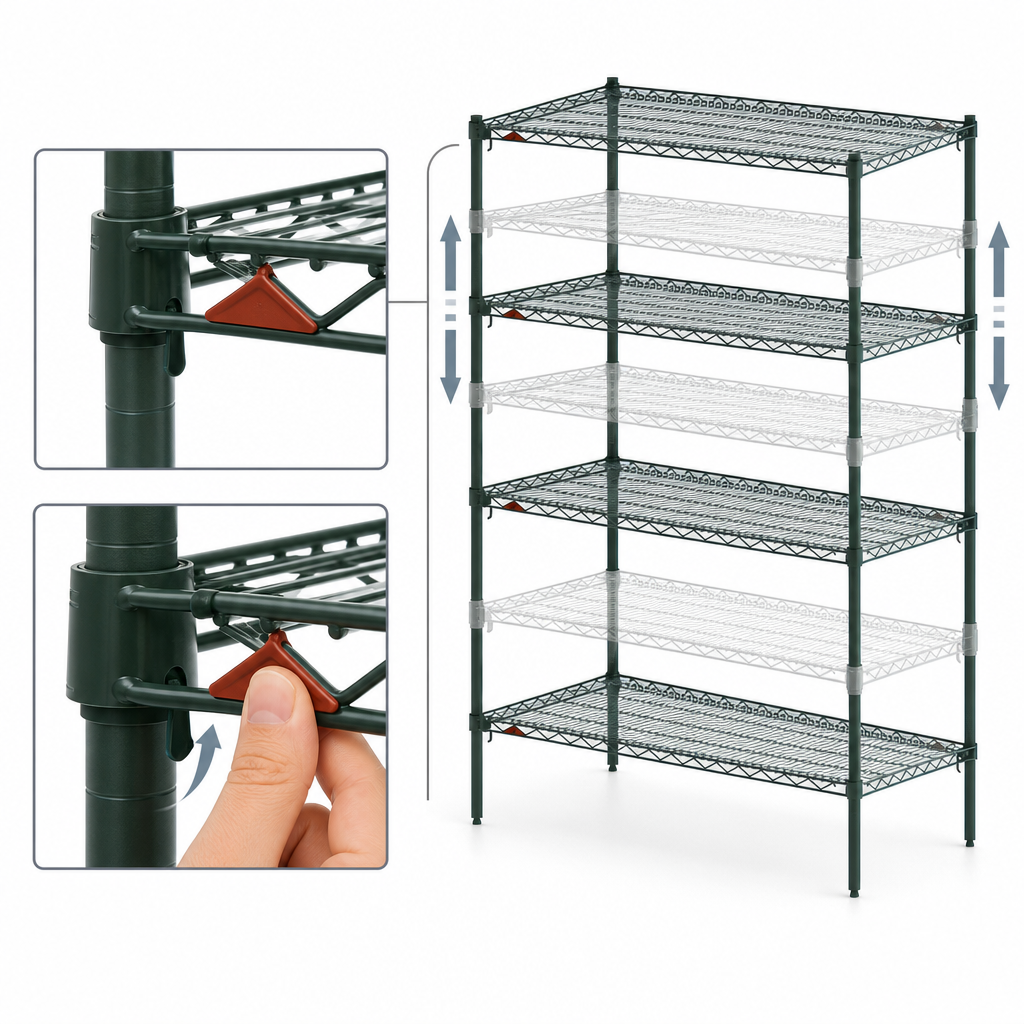 Super Adjustable Shelf Positioning
