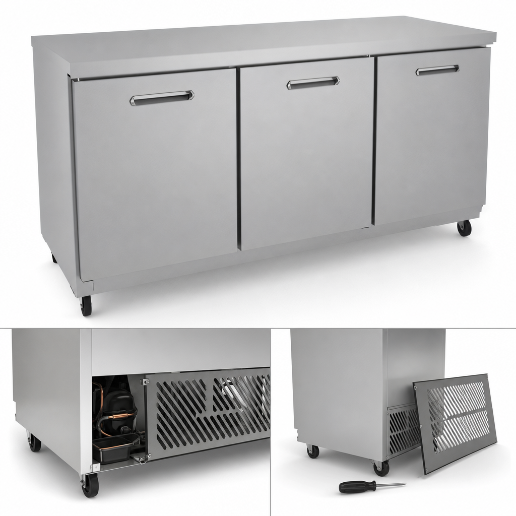 Self-Contained Rear-Bottom Refrigeration