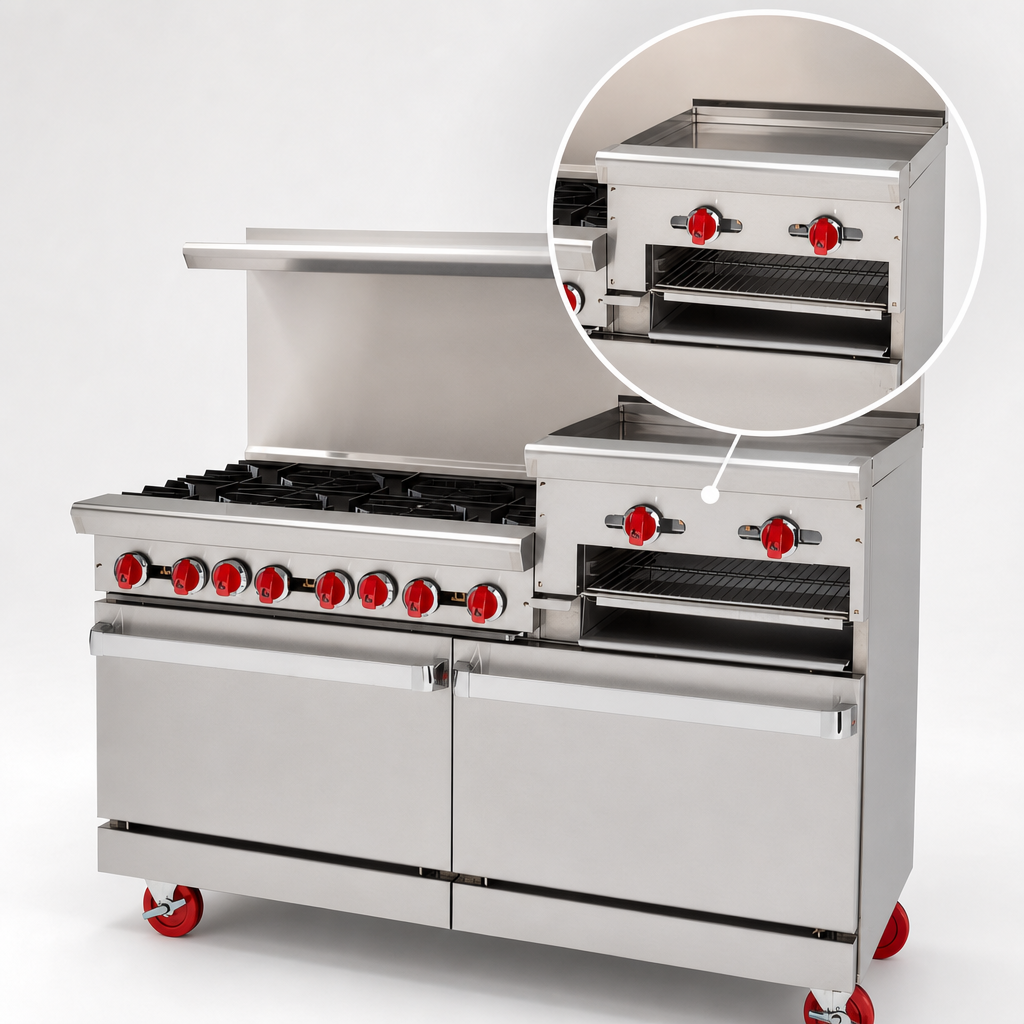 Right-Side Raised Griddle/Broiler