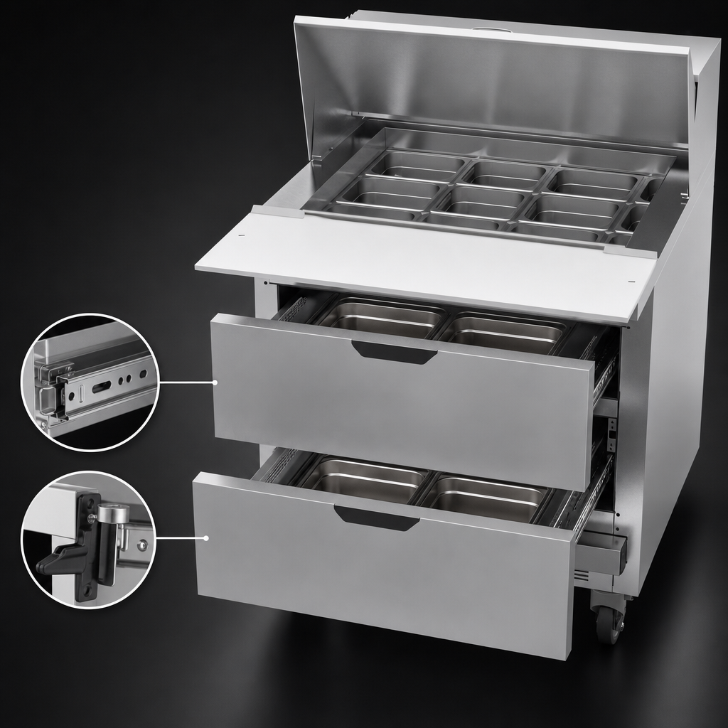 Two Refrigerated Drawers