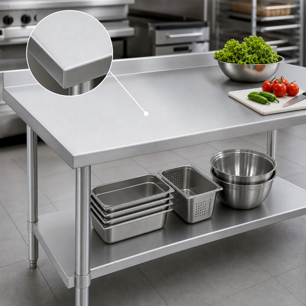 16 Gauge 400 Series Stainless Steel Top