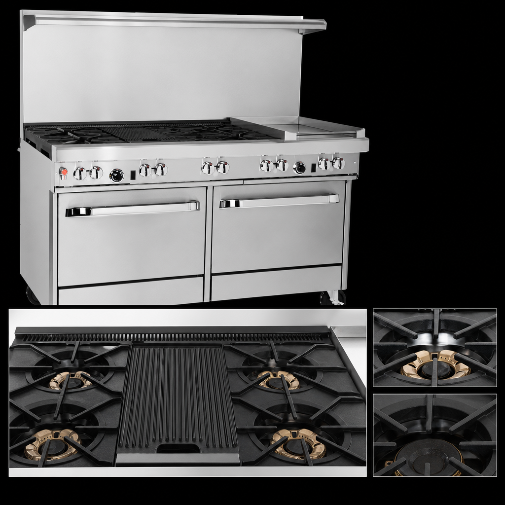 4 Open Burners
