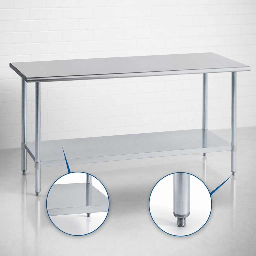 Galvanized Undershelf and Posts