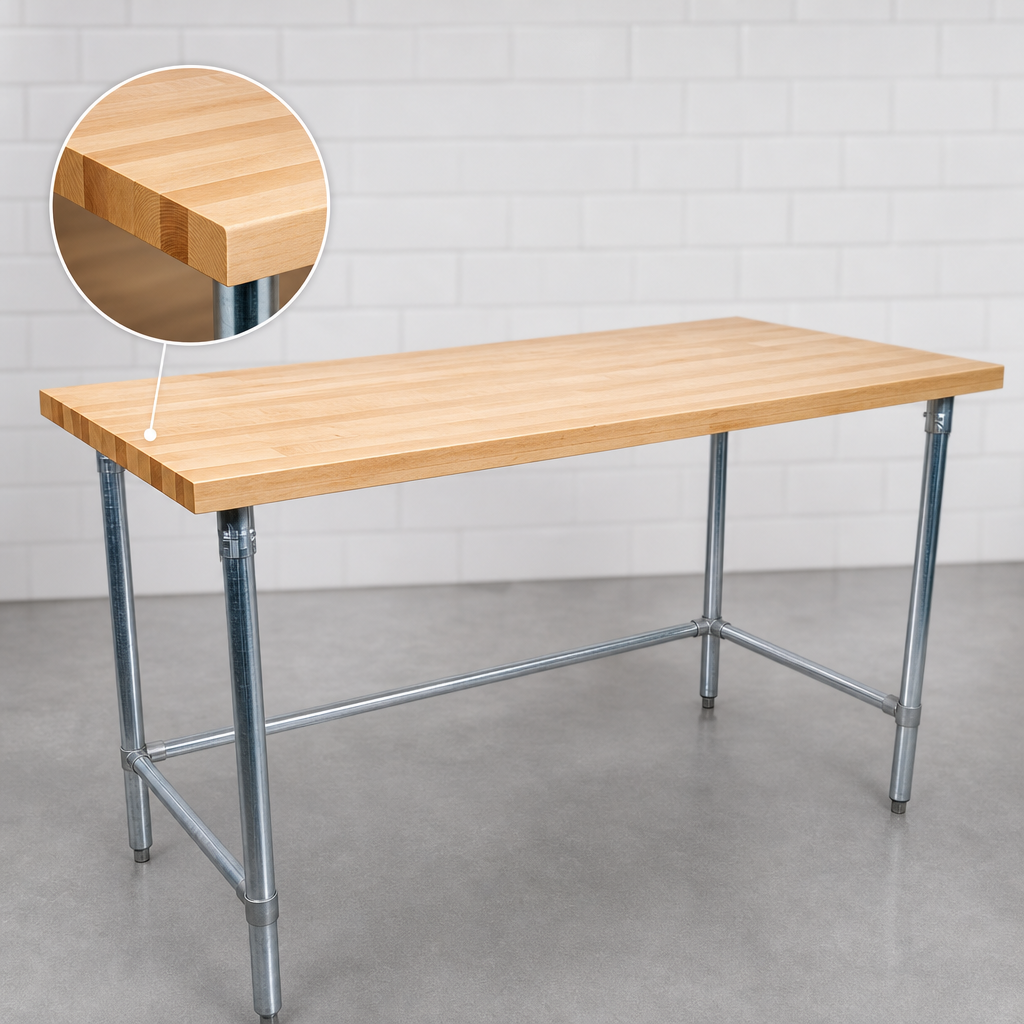 1-3/4-Inch Thick Hard Maple Flat Top