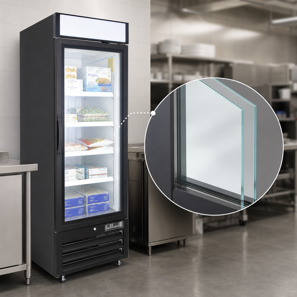 Triple-Pane Heated Glass Door