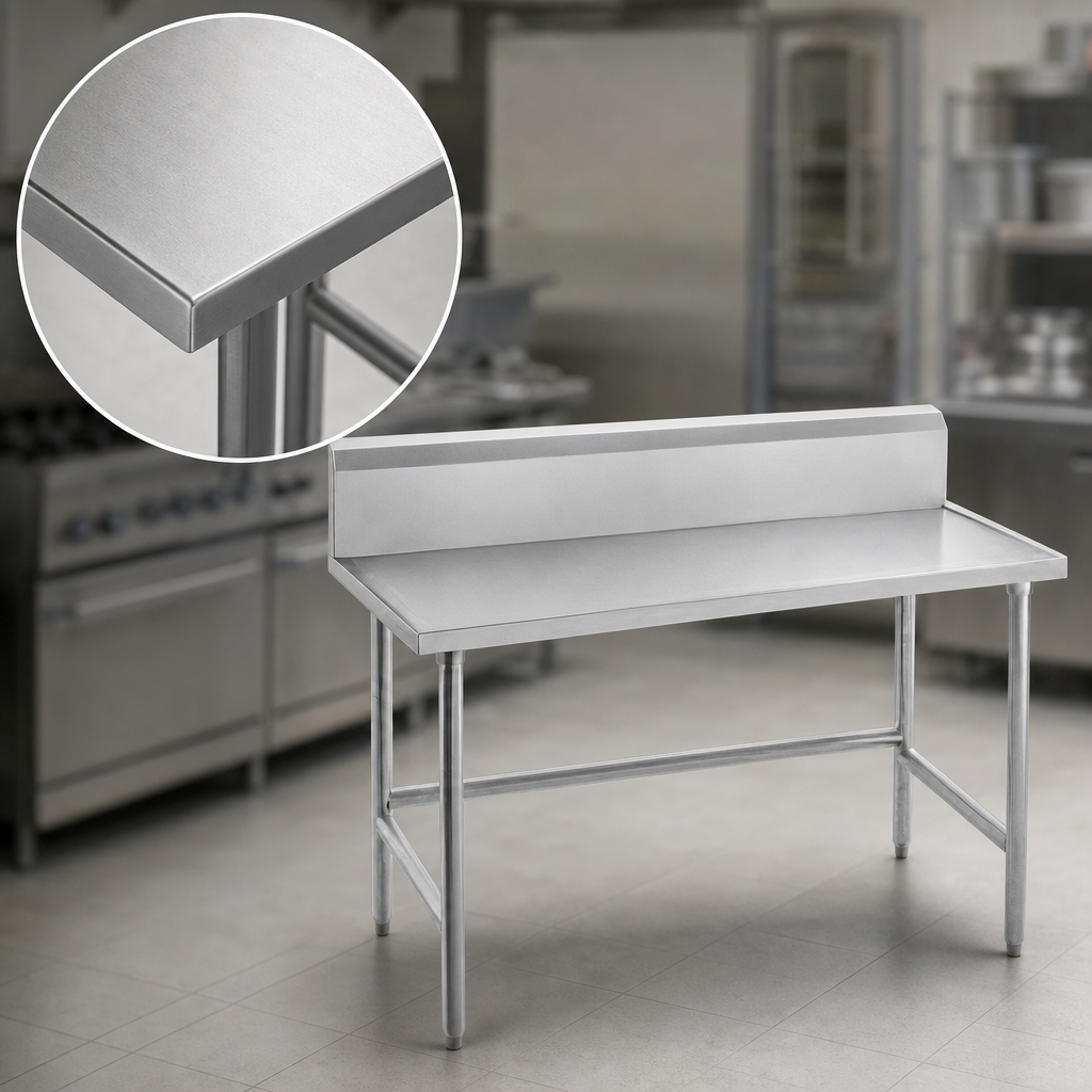 14-Gauge 304 Stainless Steel Top
