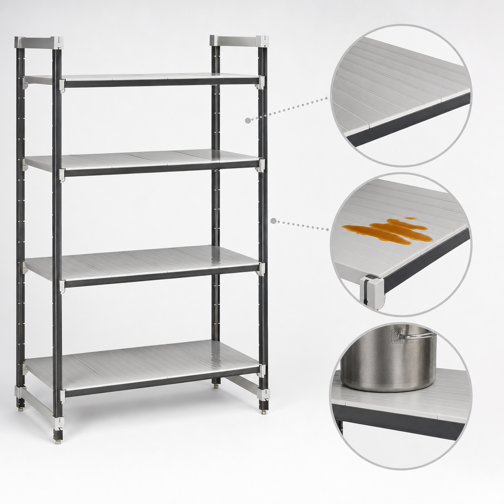 Solid Reinforced Shelf Plates