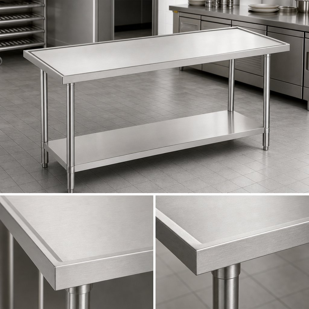 14-Gauge 304 Stainless Steel Top