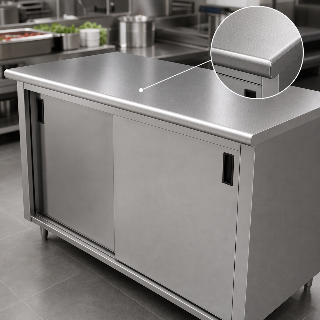 14-Gauge 304 Stainless Steel Top