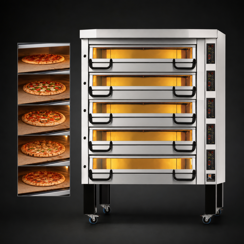 Five-Deck Cooking Capacity